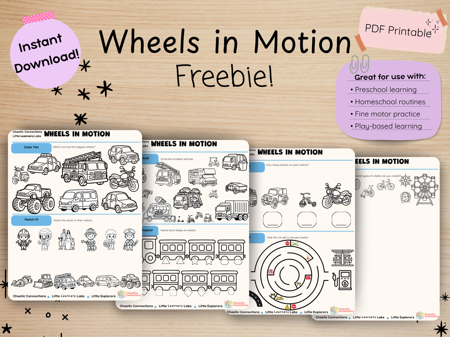Wheels in Motion Companion Pack