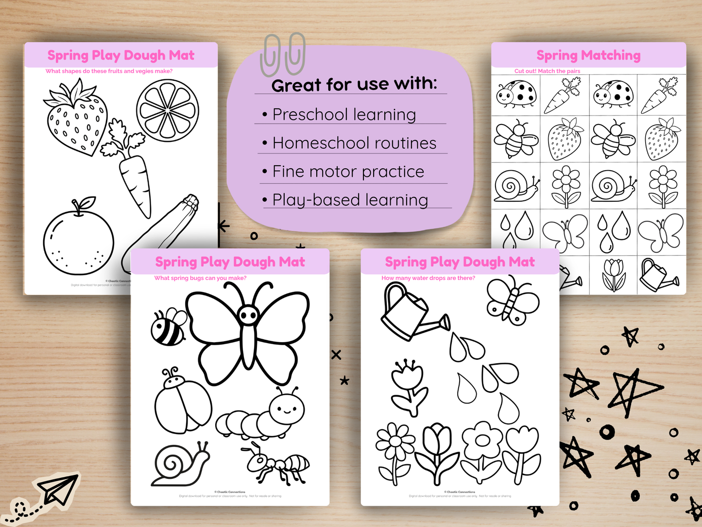 🌸 Spring Fun Activity Pack — Free Printable for Toddlers & Preschoolers