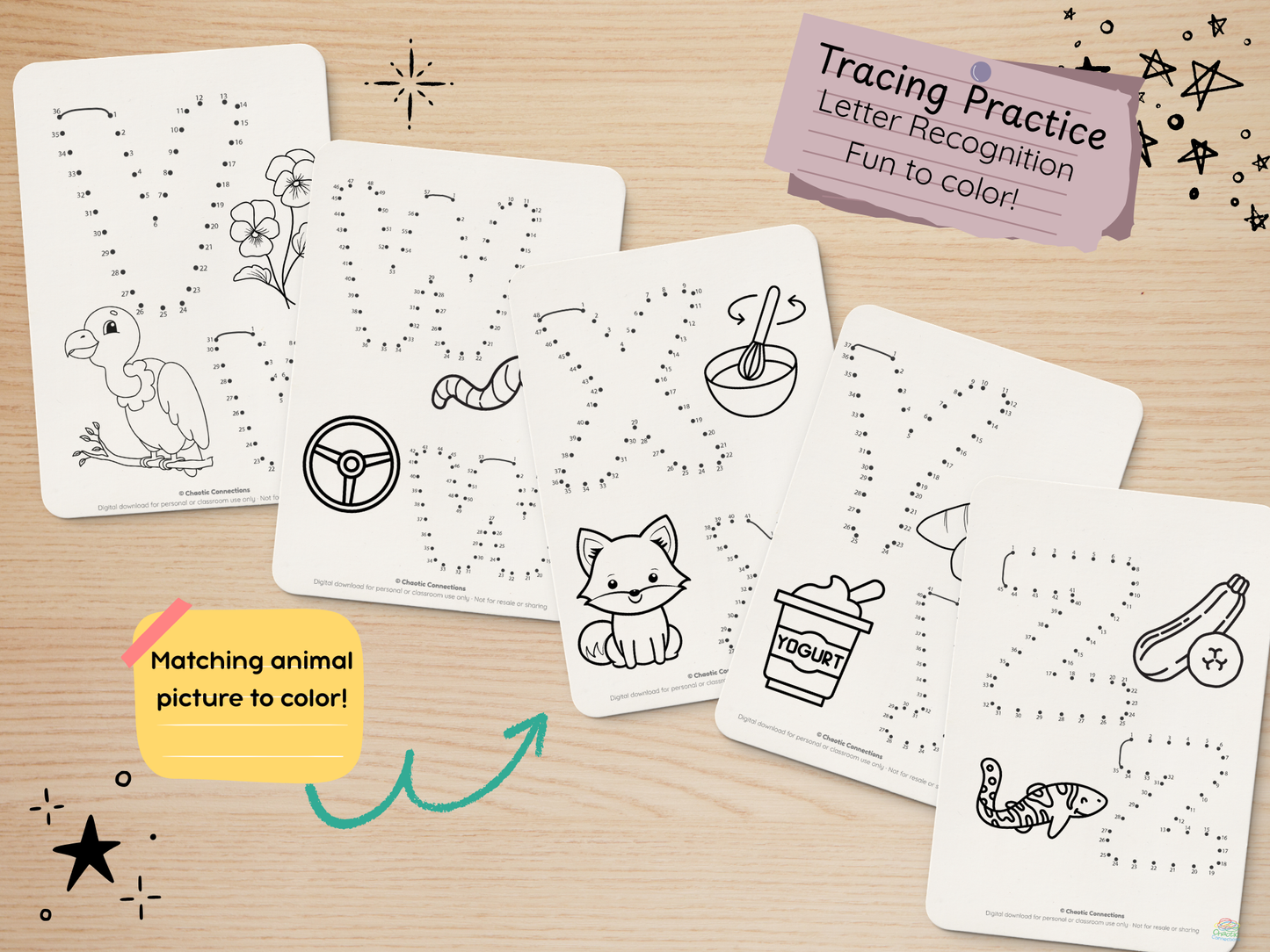 Learning Letters A-Z Printable Dot to Dot Activity Pack | Toddler Alphabet Worksheets | Tracing, Recognition & Coloring Pages for Preschool