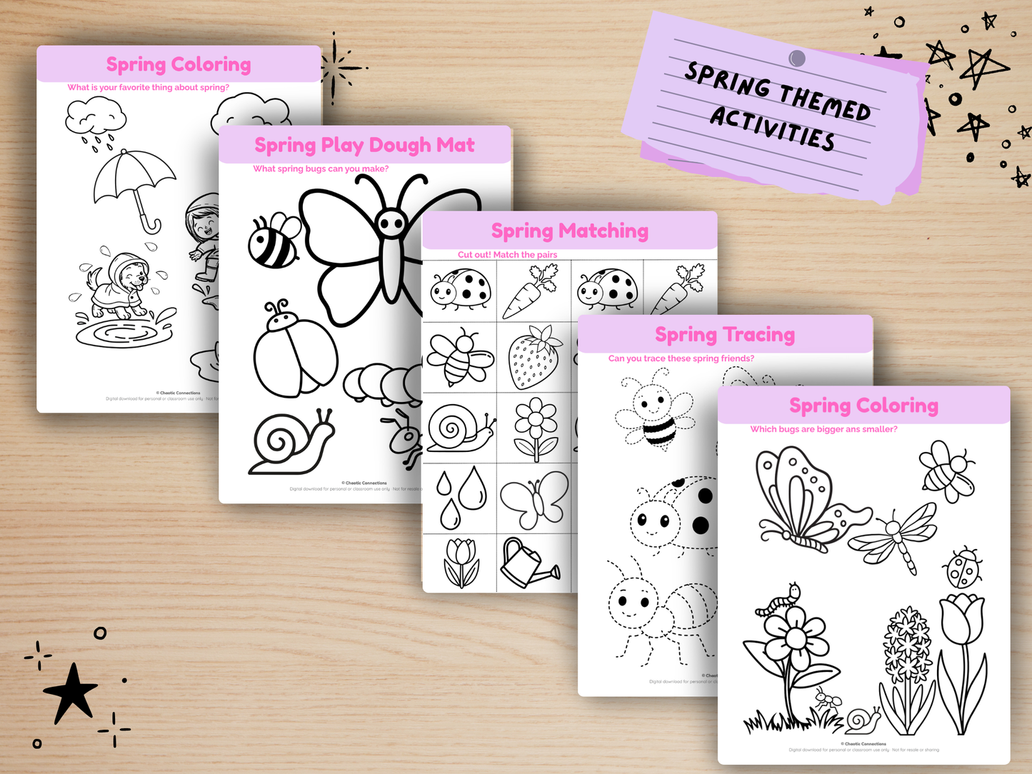 🌸 Spring Fun Activity Pack — Free Printable for Toddlers & Preschoolers