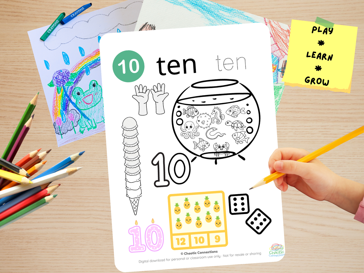 Learning Numbers Coloring Pages | Numbers 1–10 Printable Coloring Worksheets for Toddlers | Color & Learn | 15 Pages