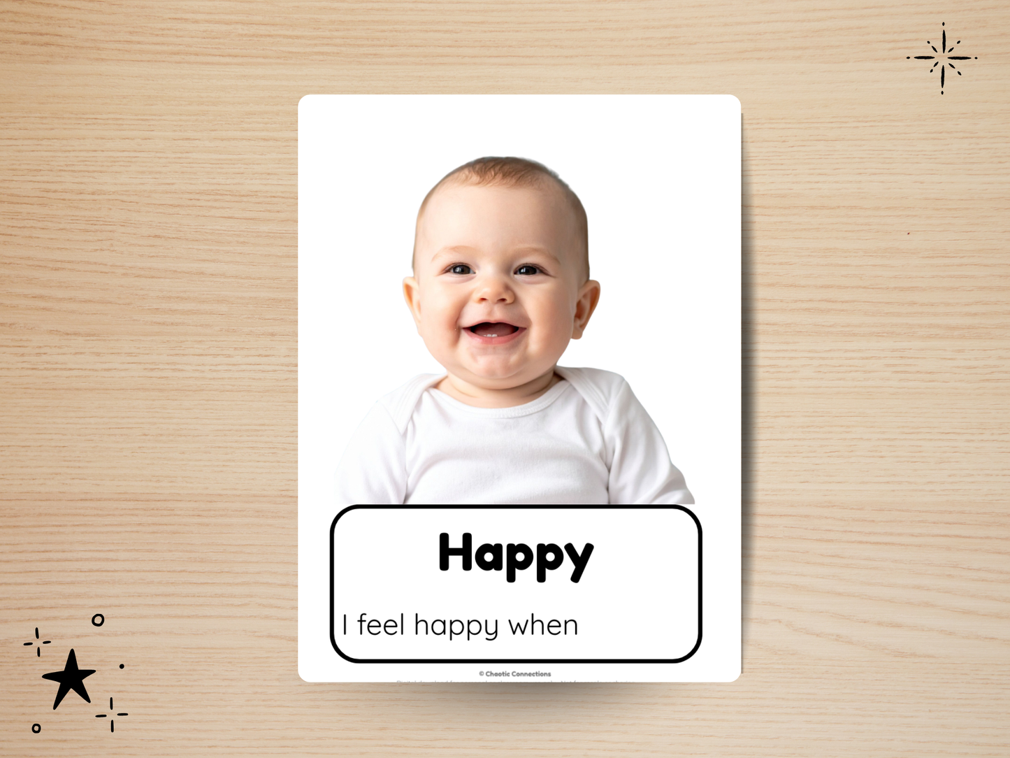 Emotion Photo Cards — Printable Feelings Set for Toddlers & Young Children