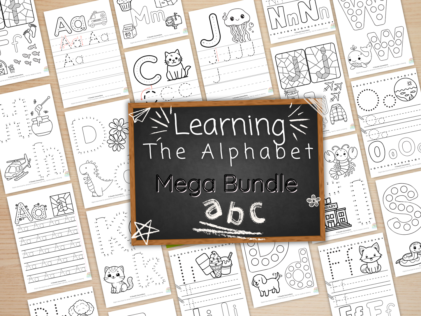 Learning Letters A-Z Master Bundle | Printable Toddler Literacy Activities | Tracing, Recognition, Playdough Mats & More for Preschool