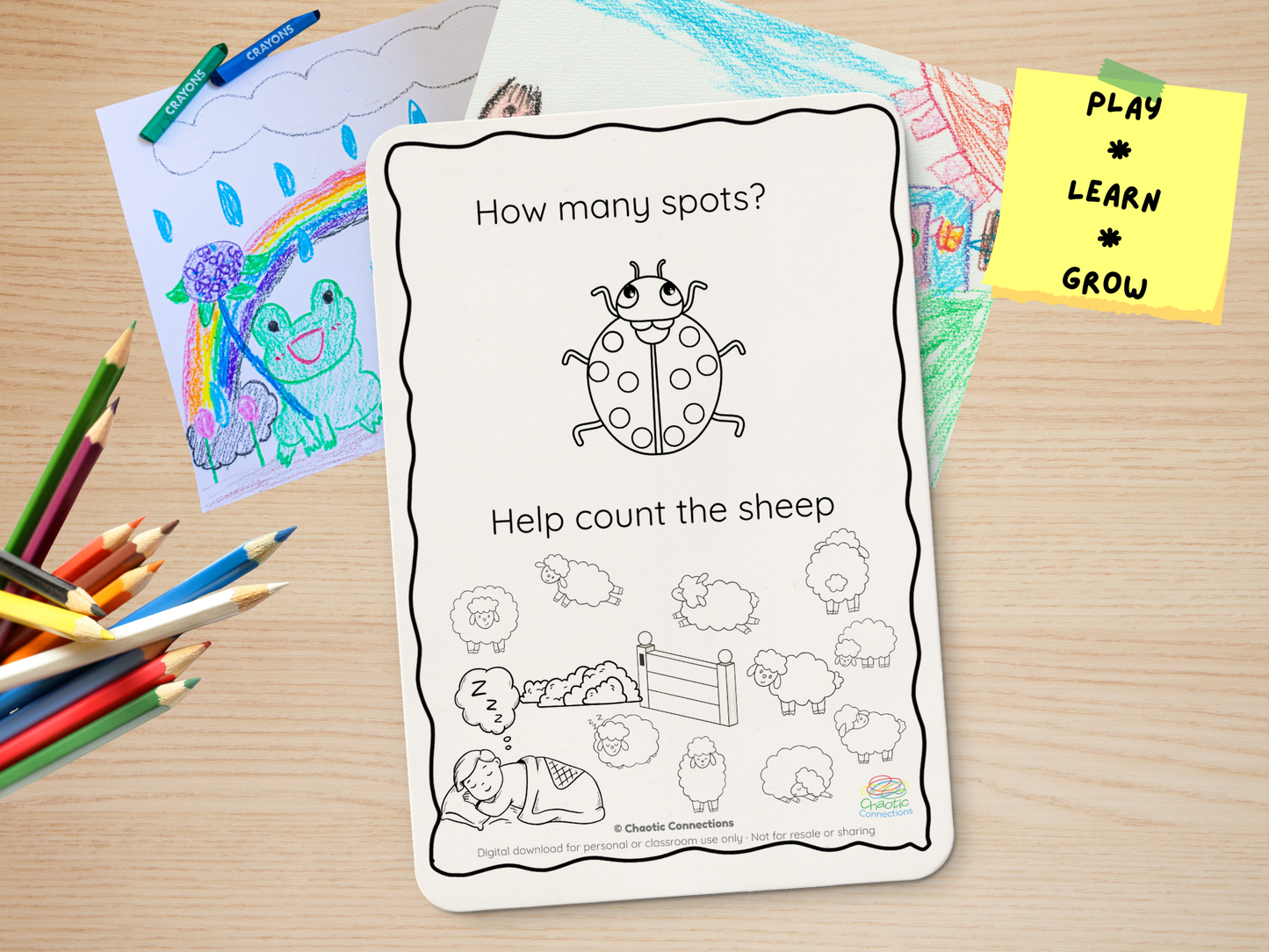 Toddler Counting Activity Pack | Numbers 1–10 Printable Worksheets | Count the Objects | 16 Pages for Preschool & Kindergarten Prep